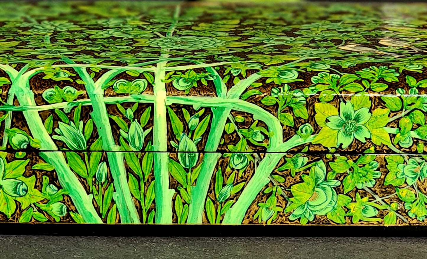 Green jewelry box: Bridesmaid gift for engagement rings and jewellery display-