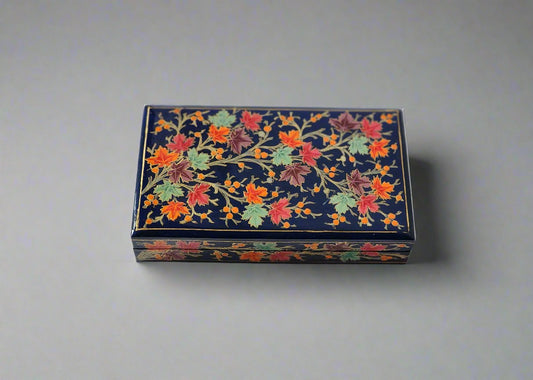 Hand-Painted Velvet Ring Box: A Timeless Treasure for Precious Moments.