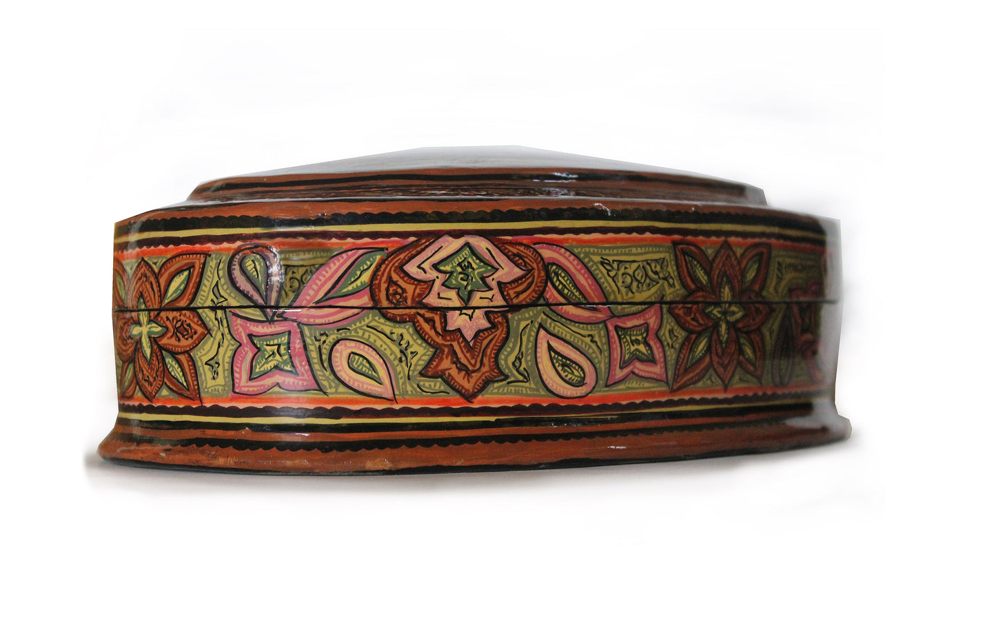 Exquisite Mystery Boxes from Kashmir: Cedar Jewelry Box Made of Lacquered Papier Mache