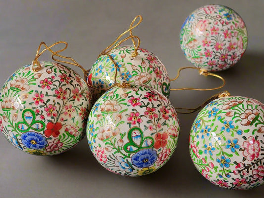 Handmade rustic baubles and Folk art wall decor-