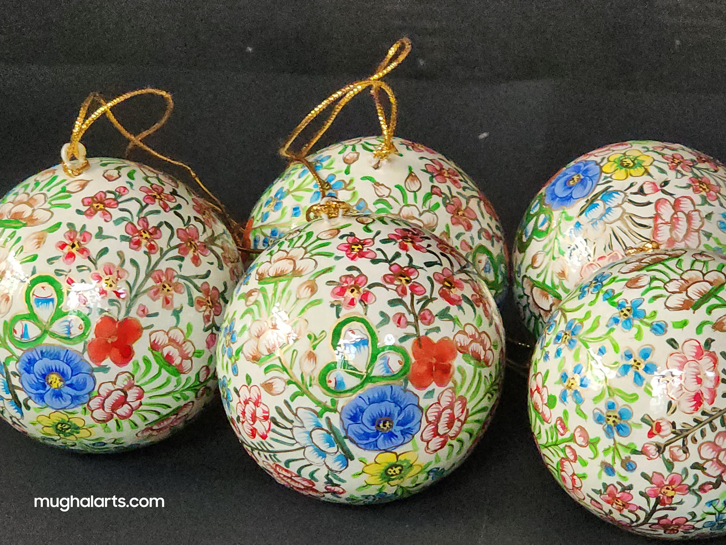 Handmade rustic baubles and Folk art wall decor-