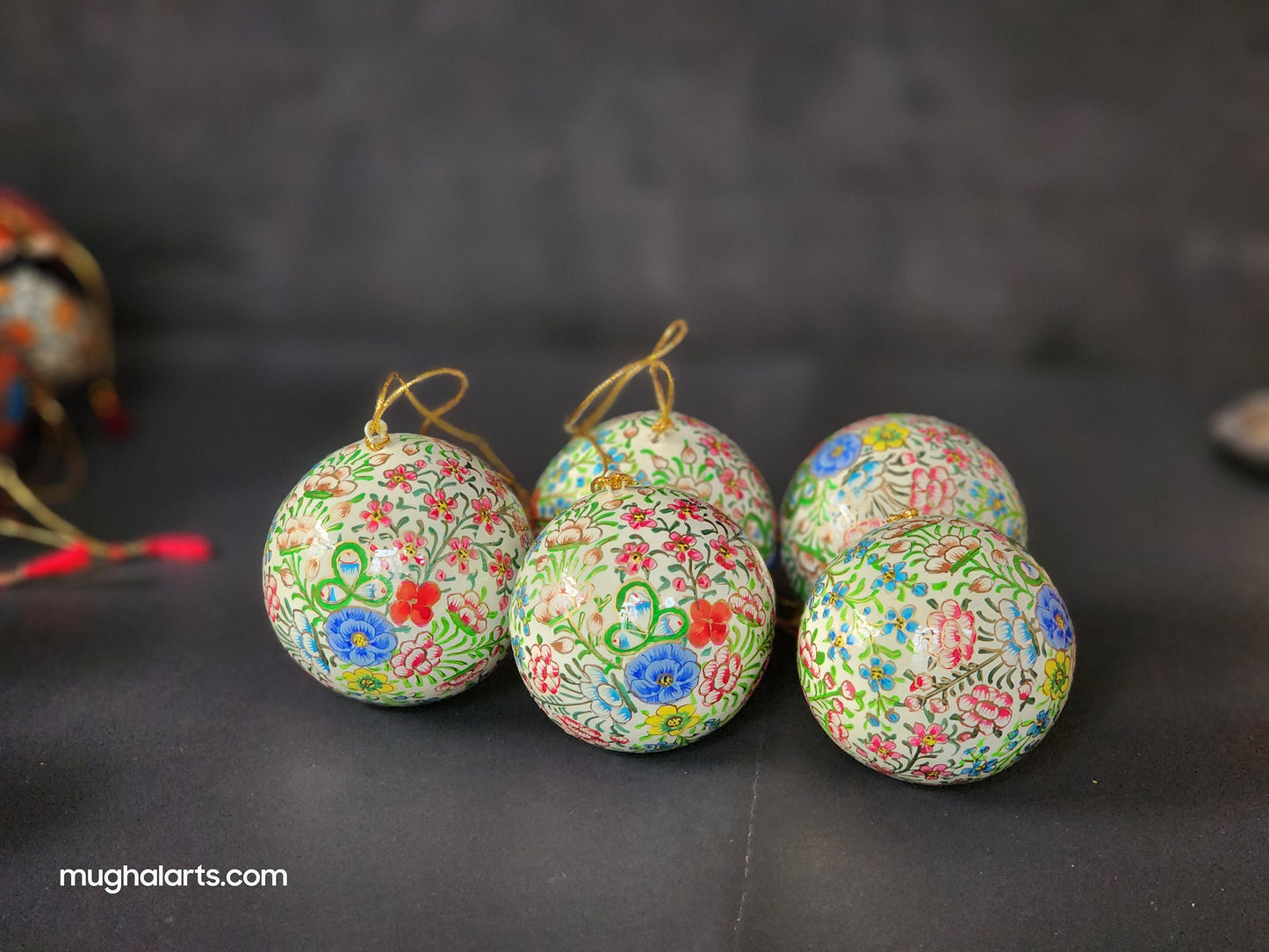 Handmade rustic baubles and Folk art wall decor-