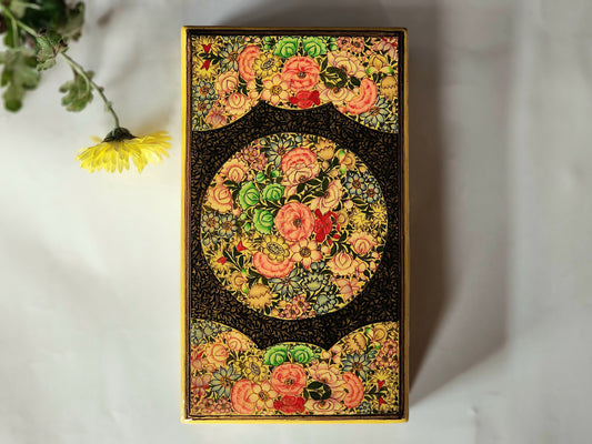 Handmade Paper Mache Box with Gulandar Gul Artwork