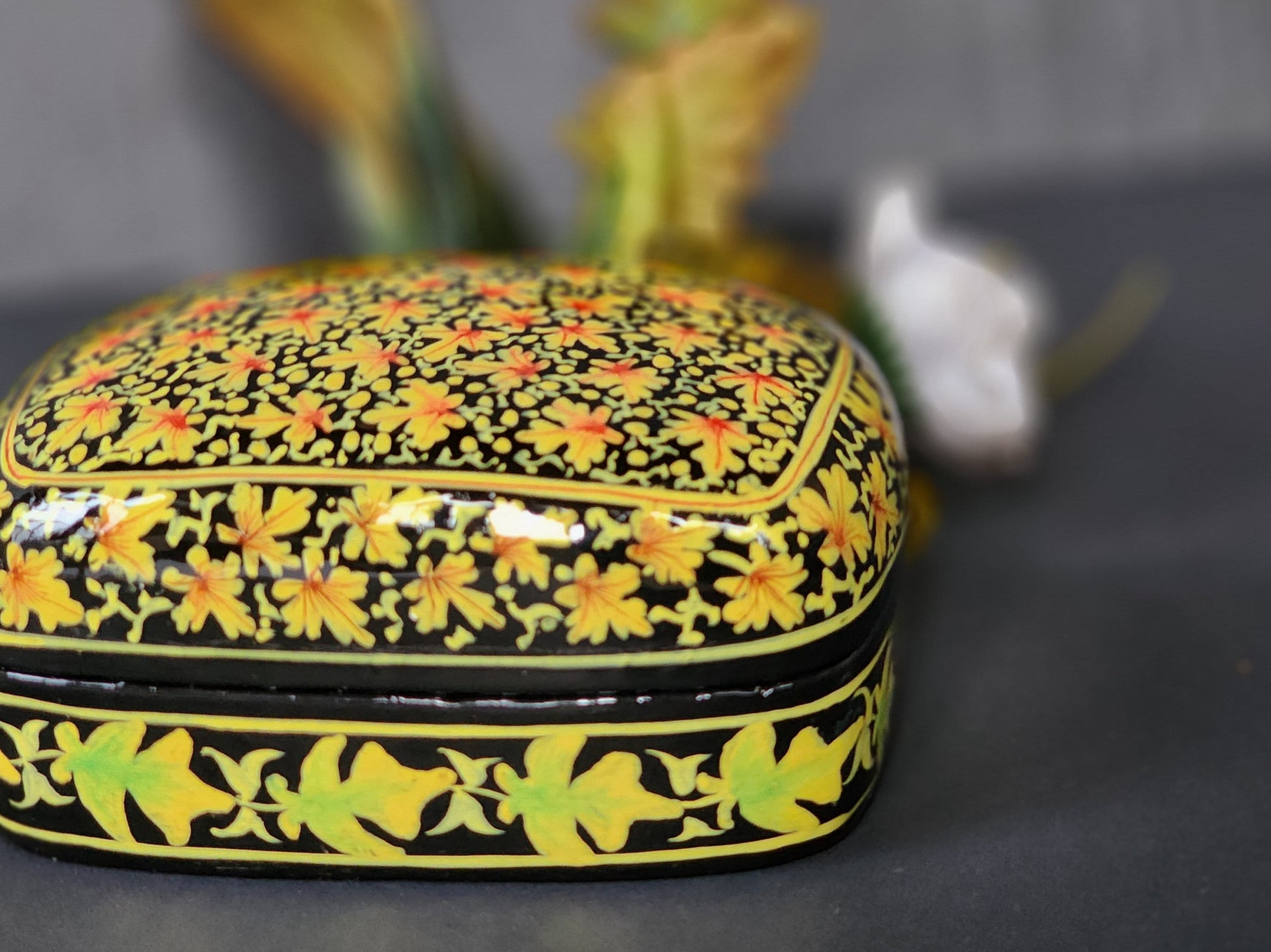 Vintage trinket box for jewelry storage and gift box-