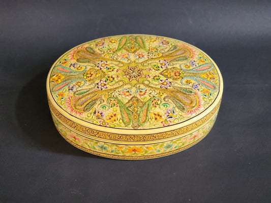 Engraved Jewelry Box: Preserve Your Precious Jewelry with our Handcrafted Embossed Art Velvet Jewelry Box - Made with Love in Kashmir.