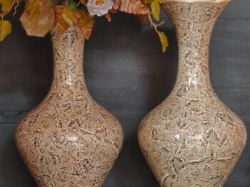 Natural enamel brass vases