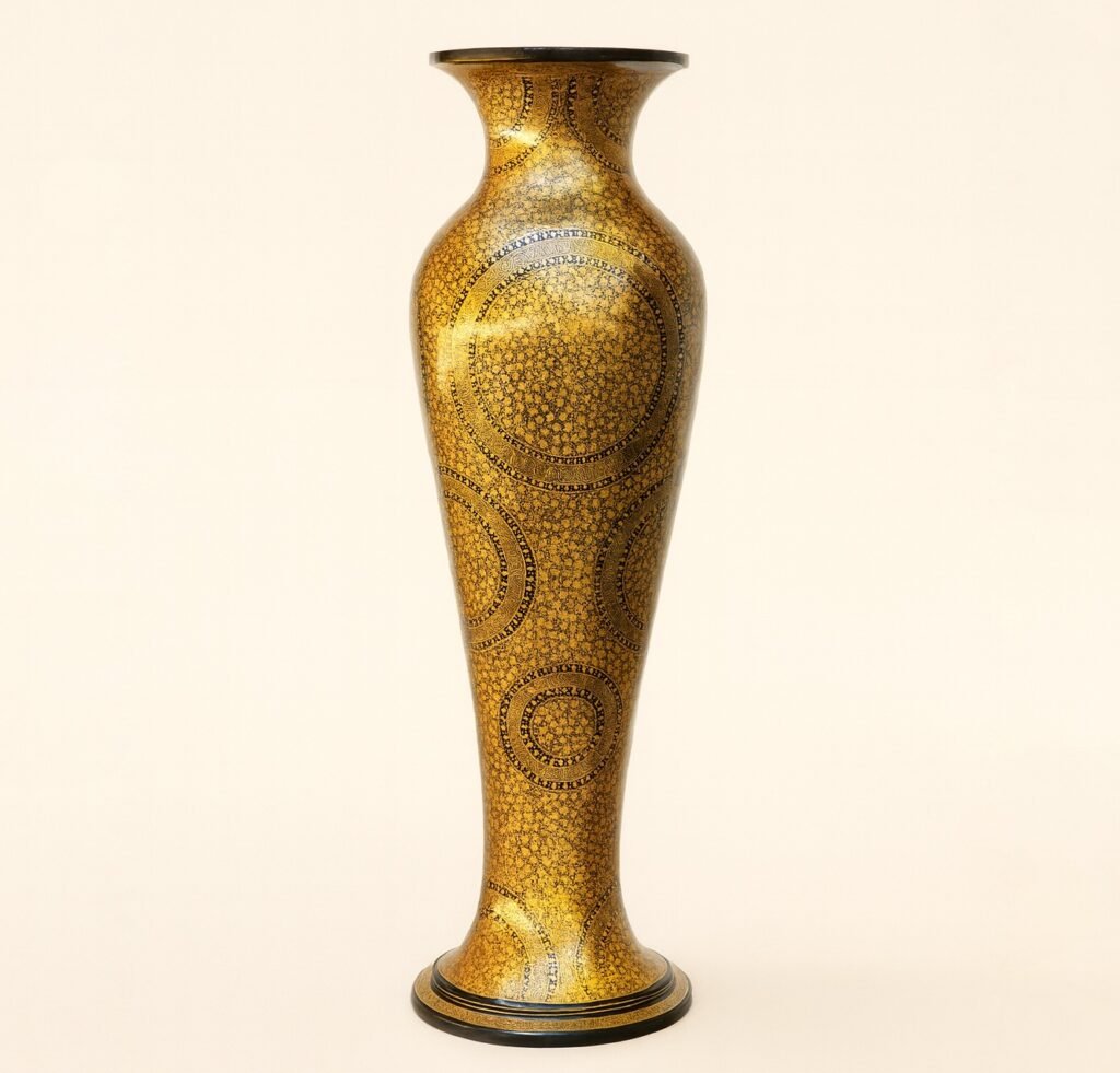 (product) Cylinder
  Paper Mache Flower Vase – Kashmiri Handcrafted Decor