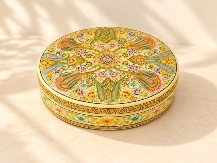 Engraved Large Jewelry Box: Preserve Your Precious Jewelry with our Handcrafted Embossed Art Velvet Jewelry Box - Made with Love in Kashmir