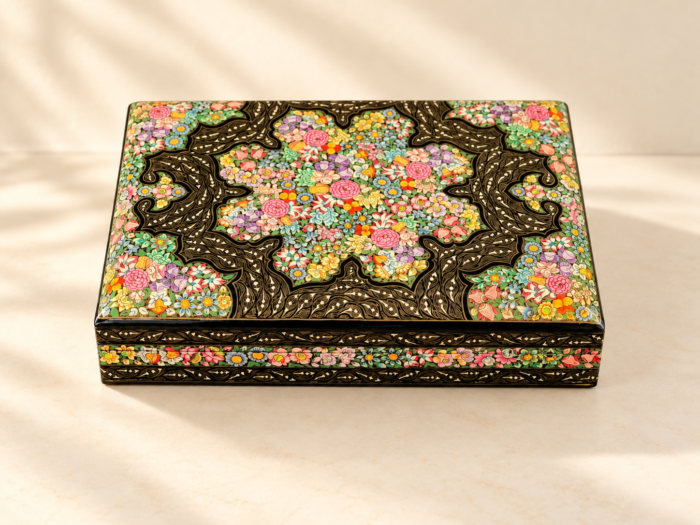 Exquisite Real Gold Floral luxury jewelry box, Wedding Keepsake Box, and Mystery Box