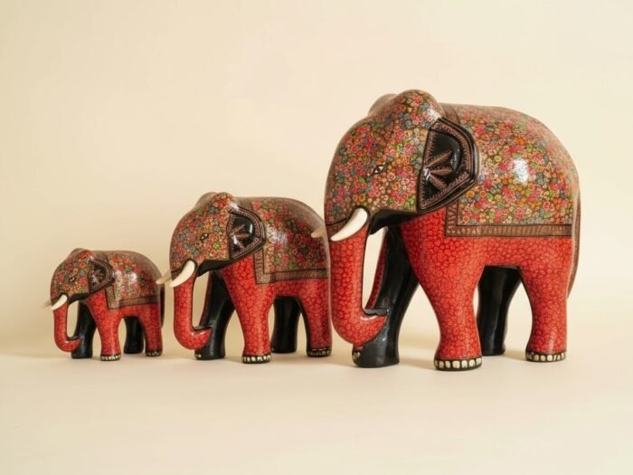housewarming decor elephant,Exquisite Elephant Figurine Family of 3 Sculptures: Elevate Your Home Decor