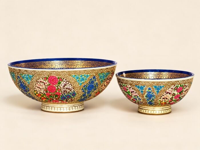 floral gilded bowls
