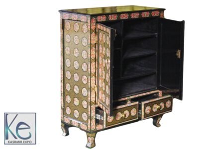 Handcrafted
Almira Cupboard - Wooden Almirah, Small Designed Wardrobe, Colorful Armoire,
Artwork Armoire, Wooden Closet, Papier Mâché