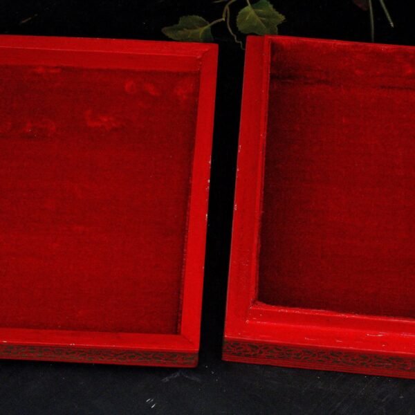 Red Jewelry box for trinkets – wooden organiser personalized gifts-