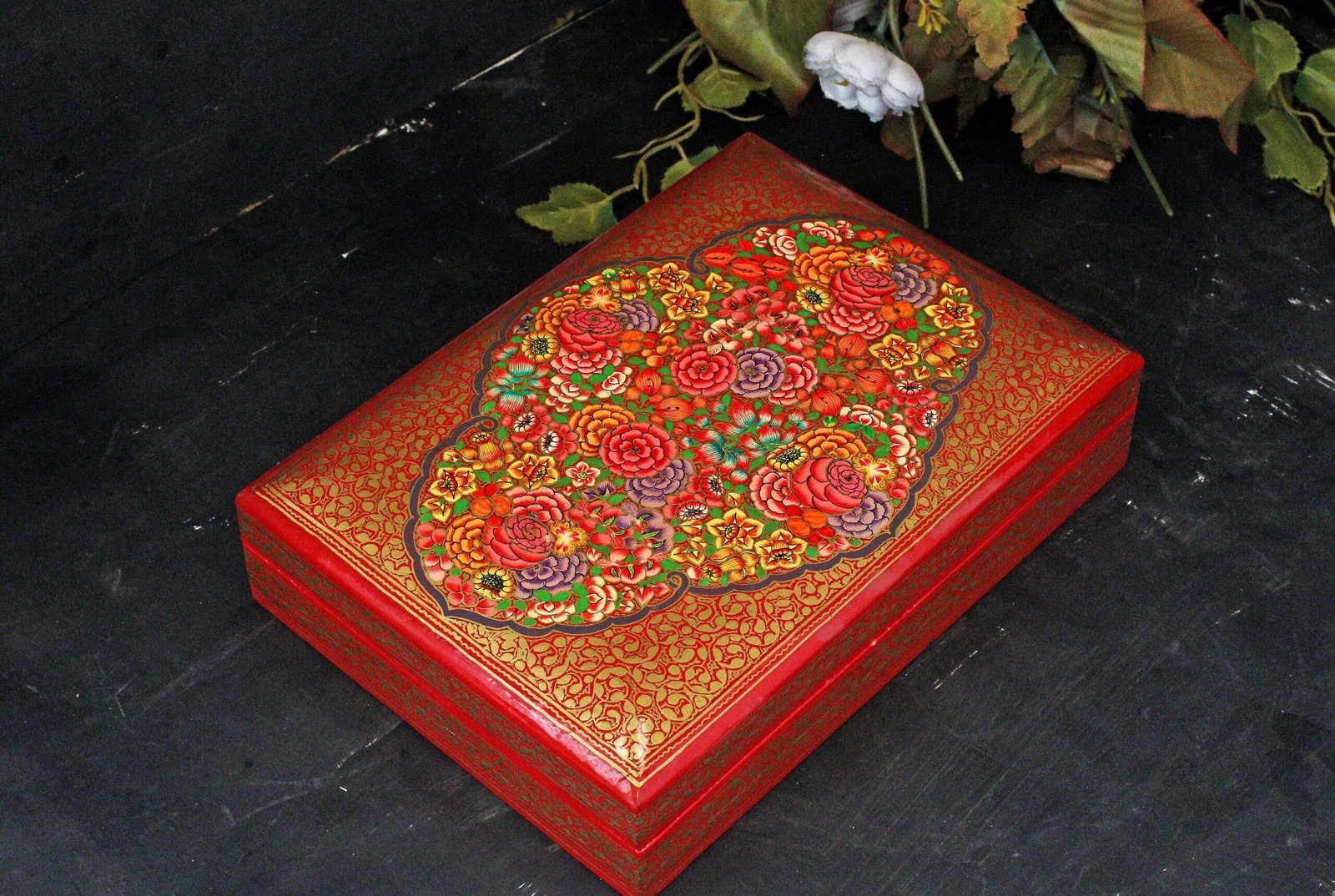 Red
Jewelry box for trinkets - wooden organiser personalized gifts-