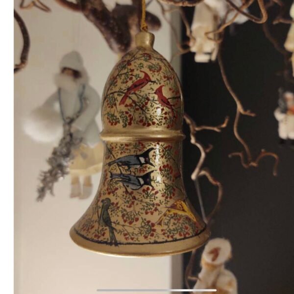 Exclusive Handcrafted Paper Mache Bells for Festive Decor