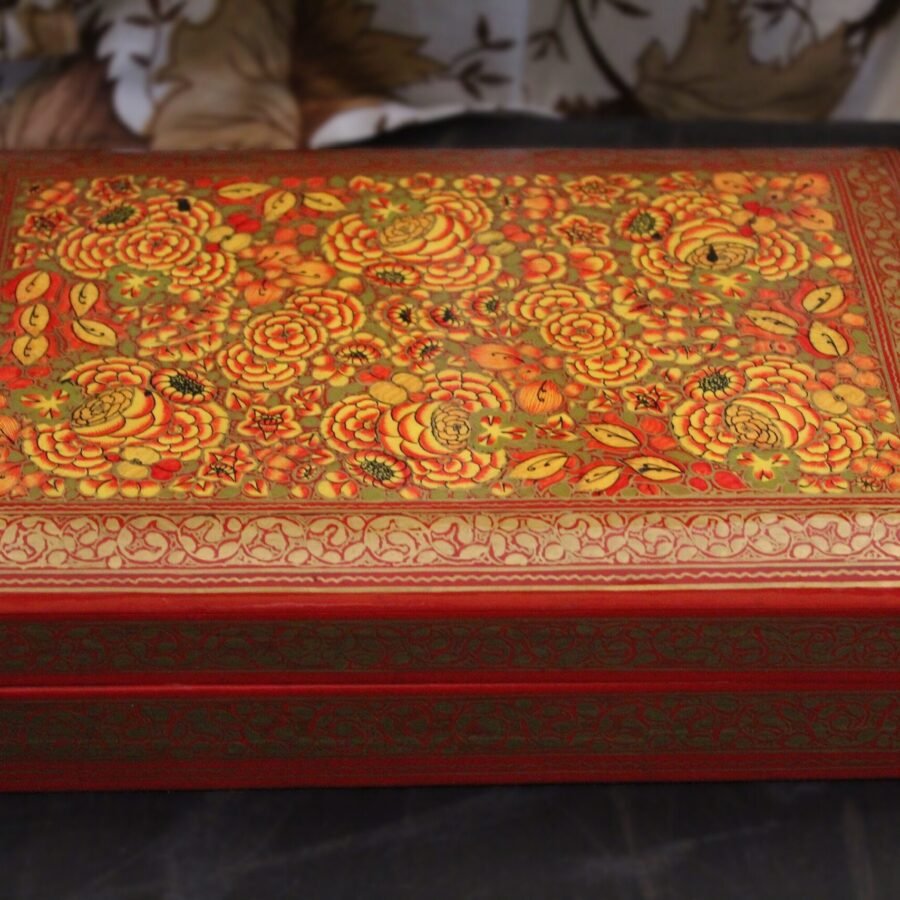 Hand-Painted
Floral Earring Box - Exquisite Jewelry Storage
