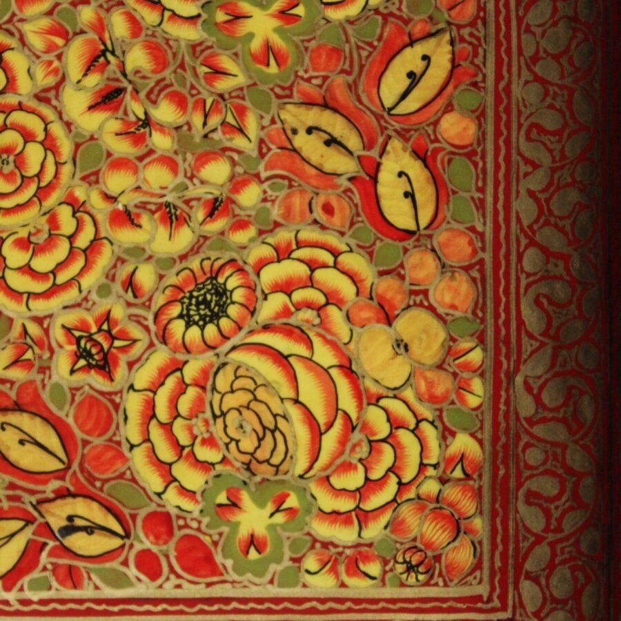 Hand-Painted
Floral Earring Box - Exquisite Jewelry Storage