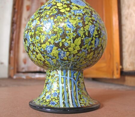 Gold
vase fall room decor gift for bride wedding hand painted with real gold
colors in Kashmir-
