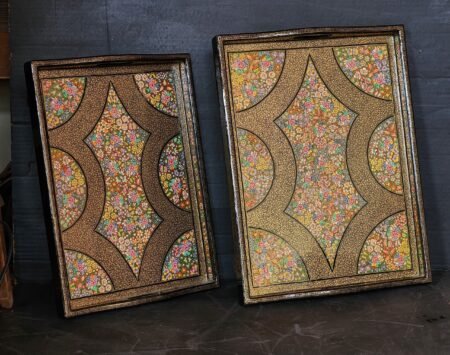 Personalized
Vanity Tray Set with Artistic Design for Kitchen or Desk (2 Pieces, Larger
Piece 40cm x 30cm)