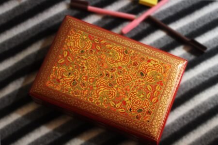 Hand-Painted
Floral Earring Box - Exquisite Jewelry Storage