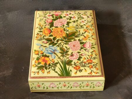 Jewelry
paper mache boxes painted in mid century modern yellow
