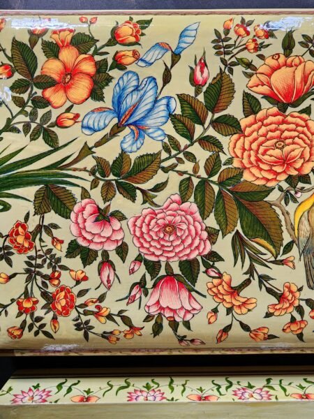 Jewelry
paper mache boxes painted in mid century modern yellow