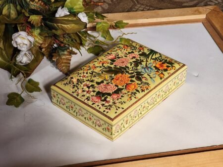 Jewelry
paper mache boxes painted in mid century modern yellow