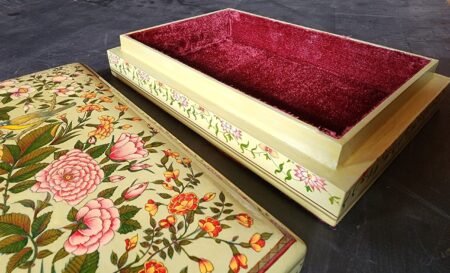 Jewelry
paper mache boxes painted in mid century modern yellow