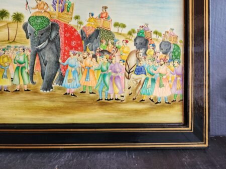Kashmiri
paper mache: Handmade Mughal Arts Elephant Infantry Wall Art, Perfect for
Home and Office Décor