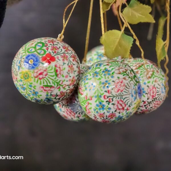 Handmade rustic baubles and Folk art wall decor-