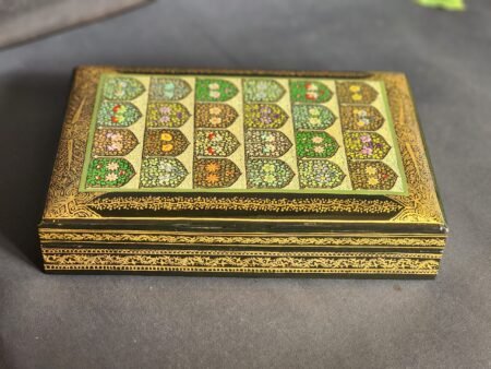 "Earrings
box of Love" Handmade Jewelry Box - Kashmiri Papier Mache Craftsmanship