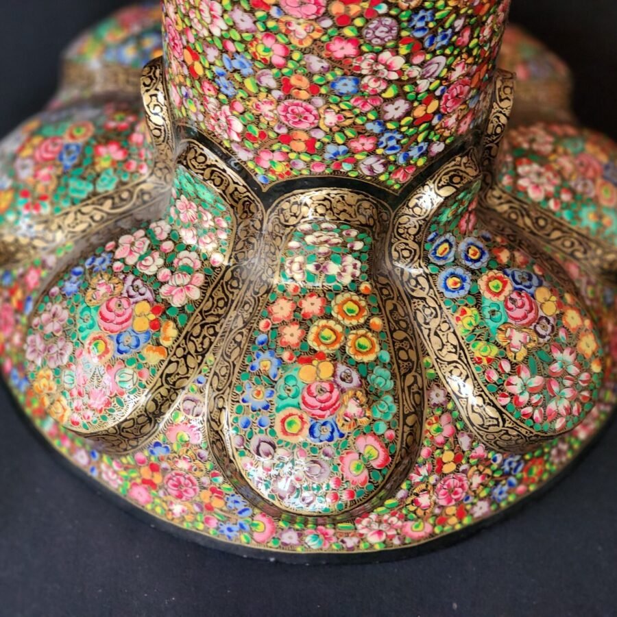 Rotating
bowl Handmade in Kashmir, Paper mache home decor-