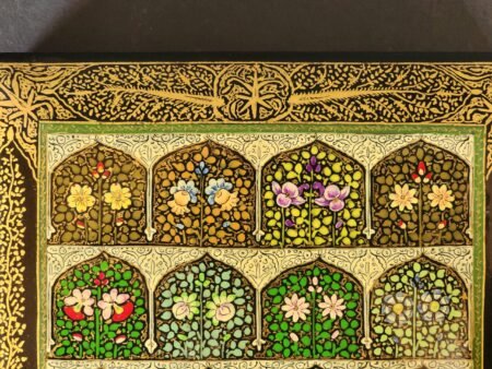 "Earrings
box of Love" Handmade Jewelry Box - Kashmiri Papier Mache Craftsmanship