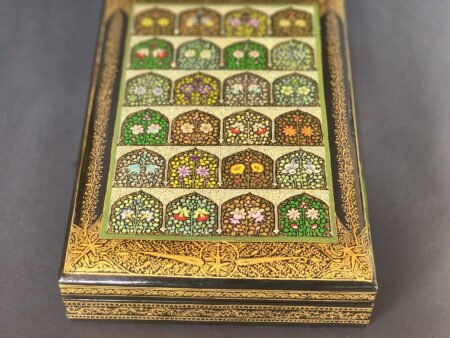 "Earrings
box of Love" Handmade Jewelry Box - Kashmiri Papier Mache Craftsmanship