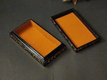 Hand-Painted Box chain necklace – Exquisite Paper Mache Jewelry Box- Perfect for Summer Gifting