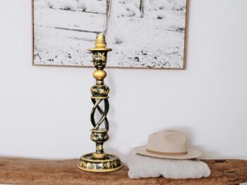 Paper Mache Floor Lamp Art Pieces for Home- Handcrafted Art Deco Masterpiece
