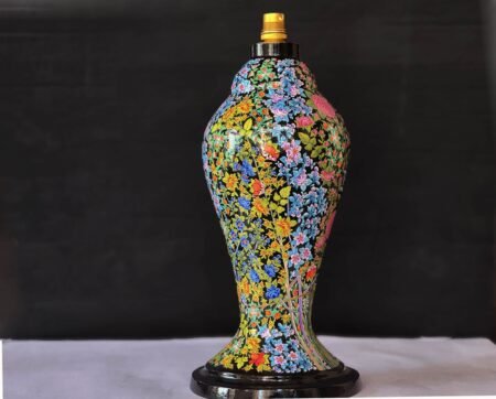Handmade
Paper Mache Floor Lamp from Kashmir-DeskLit -Illuminate Your Space with the
Real Gold Artistry