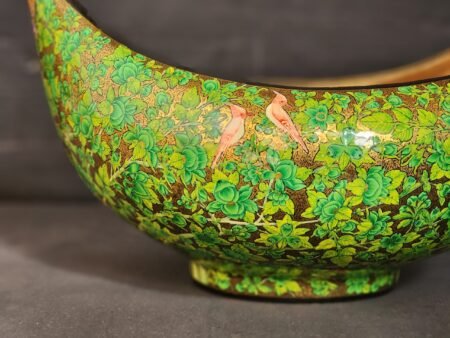 Handcrafted
Brass and Paper Mache Fruit Bowl - Timeless Artistry