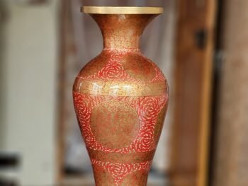 Hand painted living room design vase for fall room decor and wedding gift-