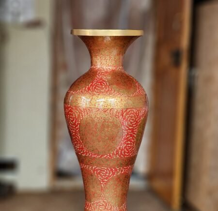 Hand
painted living room design vase for fall room decor and wedding gift-