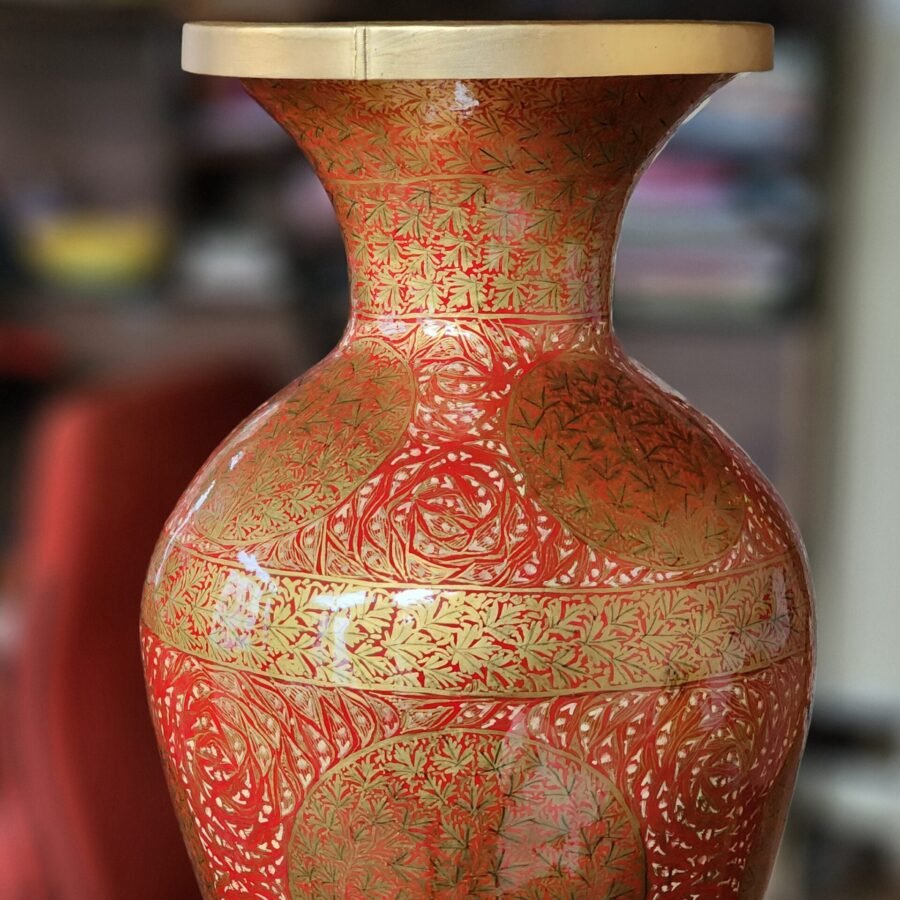 Hand
painted living room design vase for fall room decor and wedding gift-