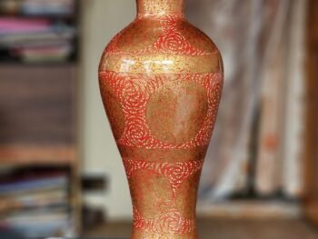 Hand painted living room design vase for fall room decor and wedding gift-