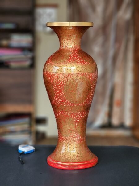 Hand
painted living room design vase for fall room decor and wedding gift-