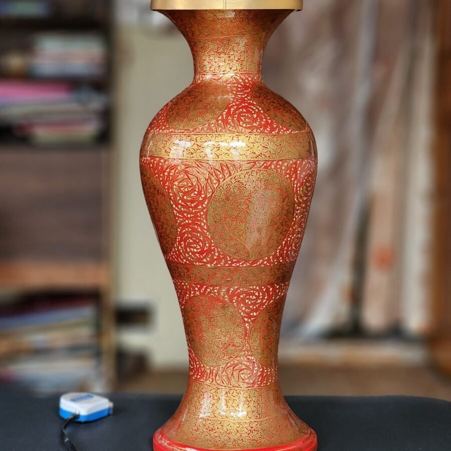 Hand
painted living room design vase for fall room decor and wedding gift-