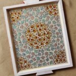 Handmade
  Floral Wooden Jewelry Tray- Elegant Kitchen Decor and Serving Platter