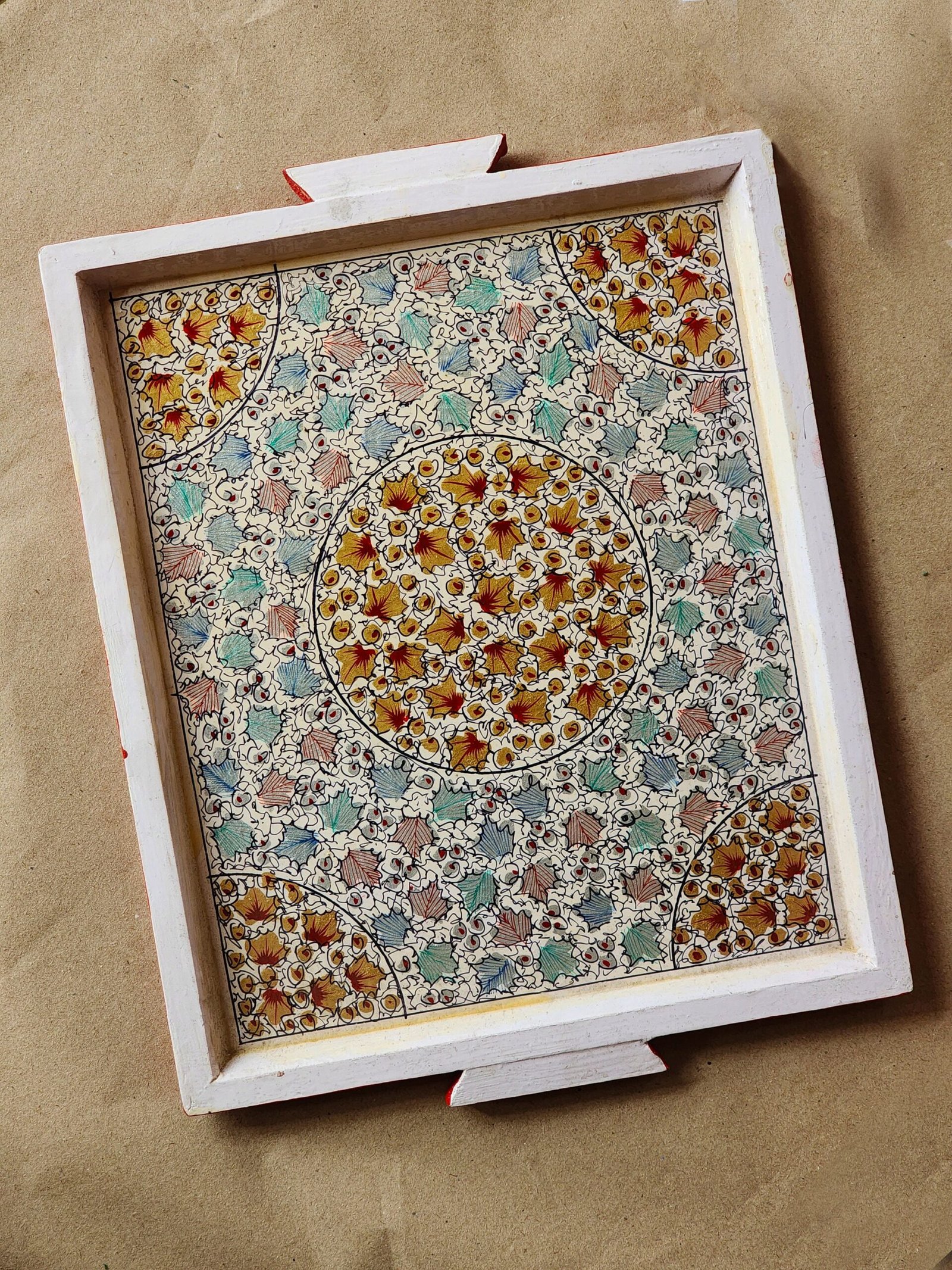 Handmade
Floral Wooden Jewelry Tray- Elegant Kitchen Decor and Serving Platter