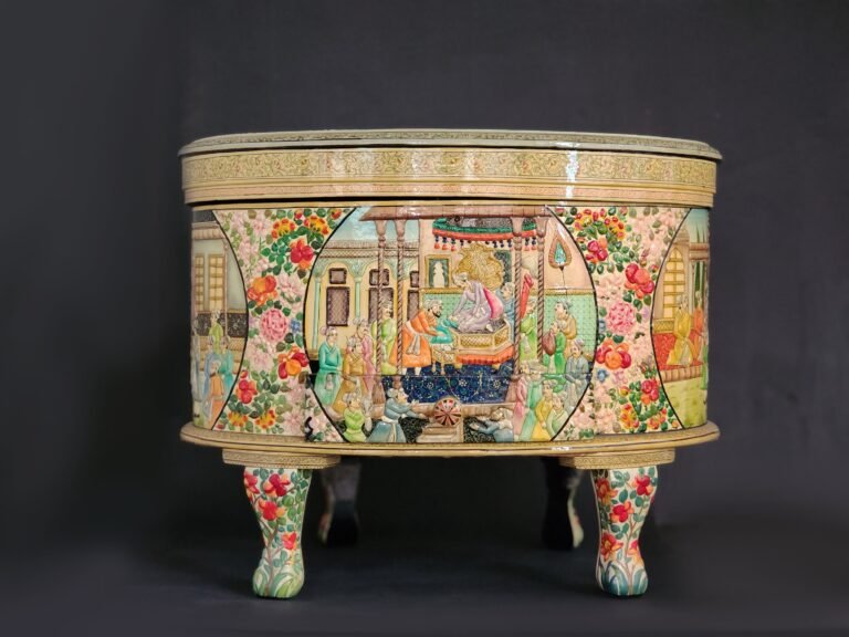 Handmade
  Papier Mache Round Coffee Table
