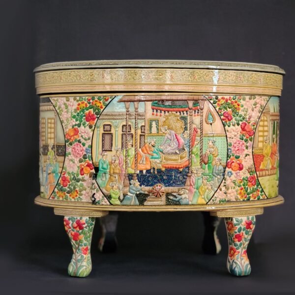 Handmade Papier Mache Round Coffee Table
