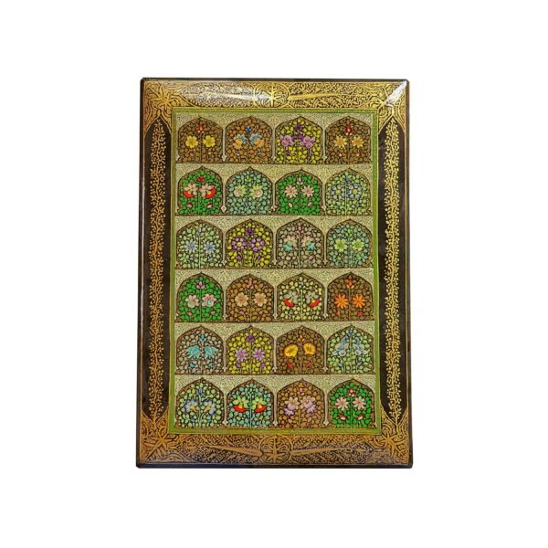 “Earrings box of Love” Handmade Jewelry Box – Kashmiri Papier Mache Craftsmanship