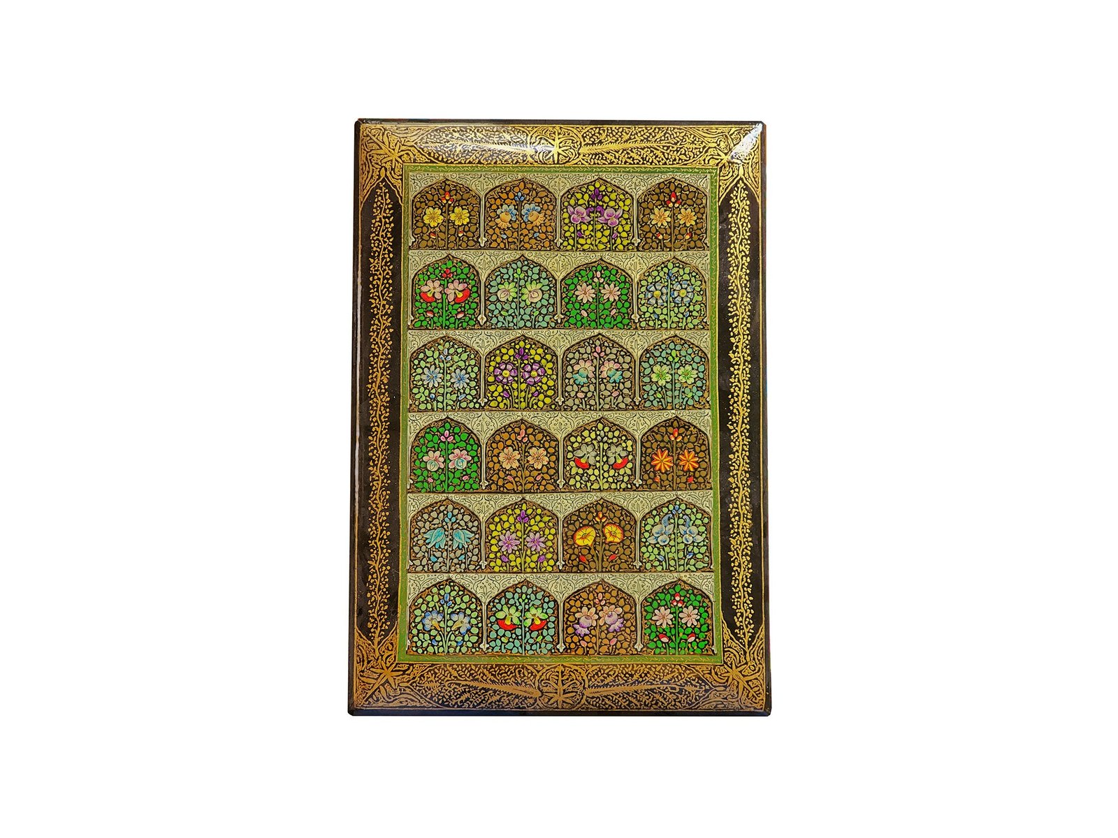 "Earrings
box of Love" Handmade Jewelry Box - Kashmiri Papier Mache Craftsmanship